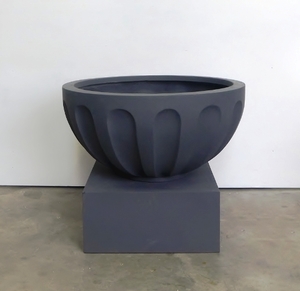 Bowl & Base - Fibrestone Scallop 80cm